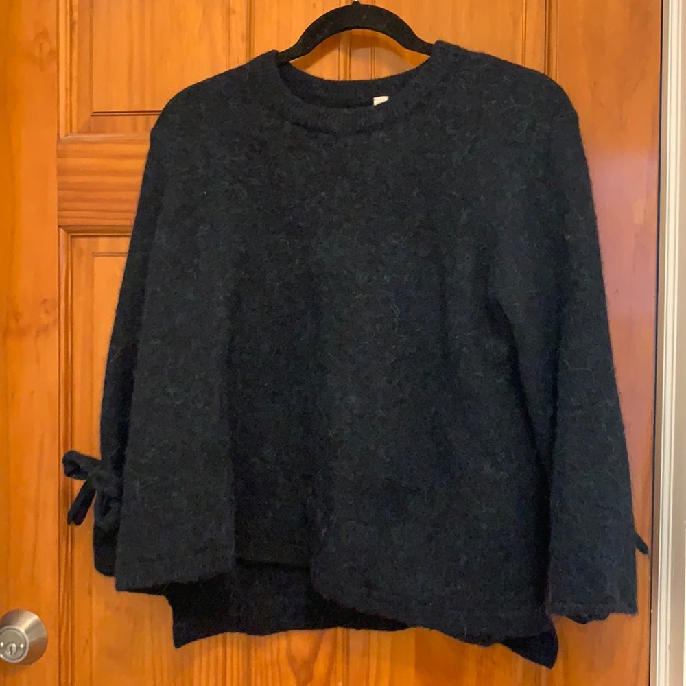 The Group Babaton Wool Bow Tie Cuff Sleeve Sweater